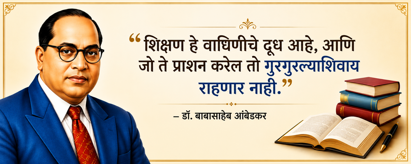 Inspirational Thought by Dr. B. R. Ambedkar - Thought 1